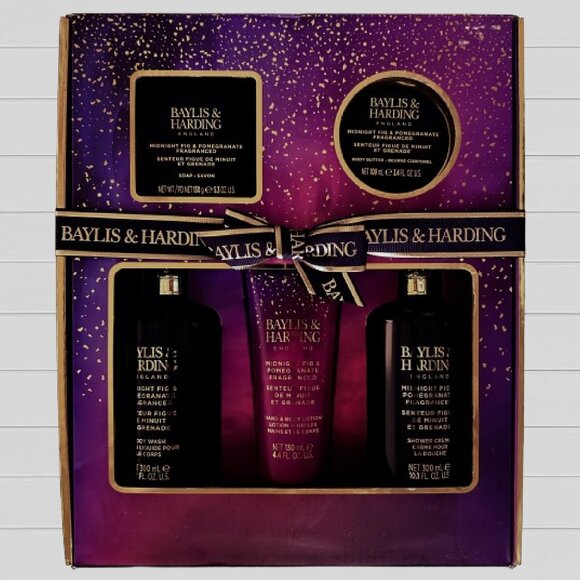 BAYLIS & HARDING Midnight Fig & Pomegranate Perfect Pamper Gift Set - Picture 1 of 2